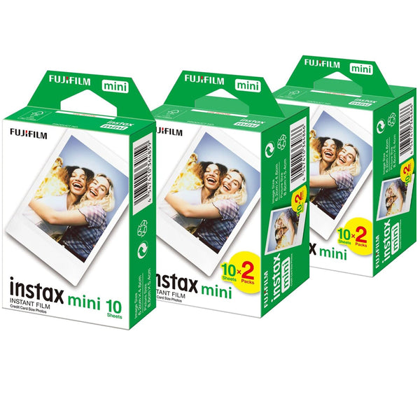 3 Fujifilm Instax mini film (60 fogli)