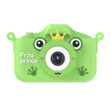 ASAKY KIDS PHOTO CAMERA DIGITAL BUBBLE MICRO SD 2″IPS HD SCREEN GREEN + COVER RANA