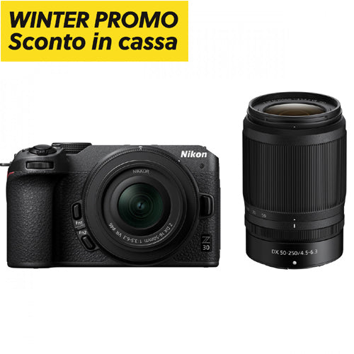Nikon Kit Z 30 +Nikkor Z DX 16-50 VR  + Z DX 50-250 VR + SD 64 Gb 800x