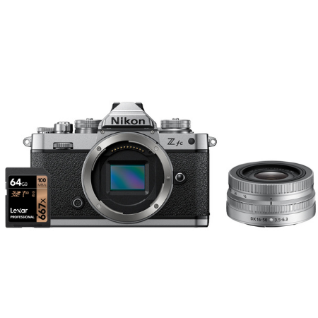 Nikon Z fc + Z DX 16-50 VR Silver + Lexar 800x 64GB