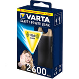 Varta Power Bank 2600 mah + allarme antipanico
